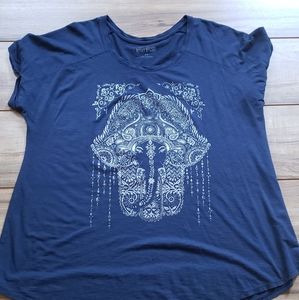 Lucky Brand & Co Elephant Tunic - Blue
